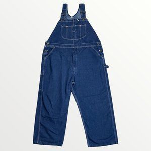 VINTAGE SEARS CLASSIC BLUE DENIM OVERALLS.